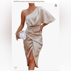 One shoulder cocktail dress
